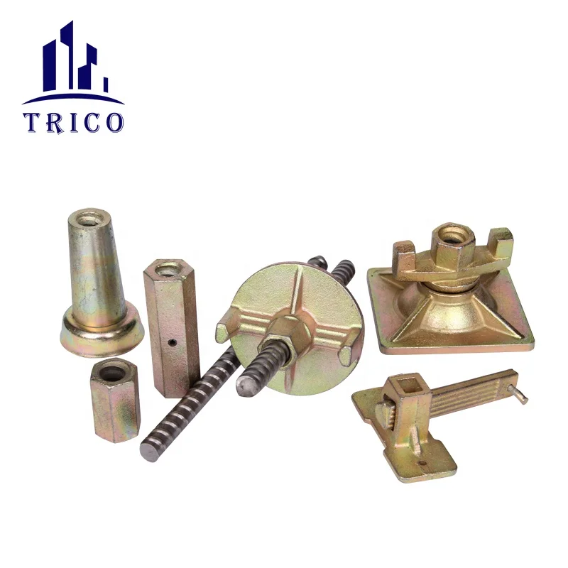 Concrete Formwork Tie Rod System 15/17mm Galvanized Casting Steel Climbing Cone Nut