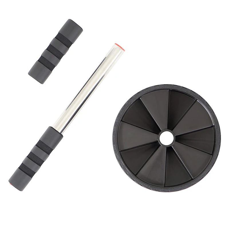 MKAS Custom Wholesale Muscle Fitness Strengthening Ab Wheel With Comfort Grip Handles Roller Training Set For Ab Wheel