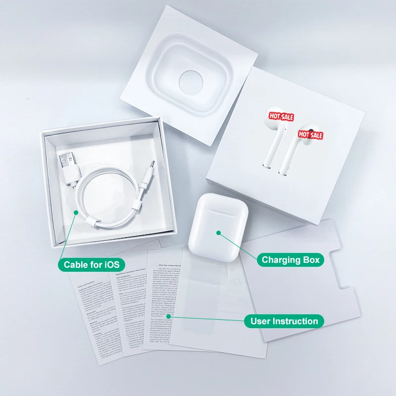 
Logo OEM Colorful Models with Window Pop-up i12 Pro Tws 