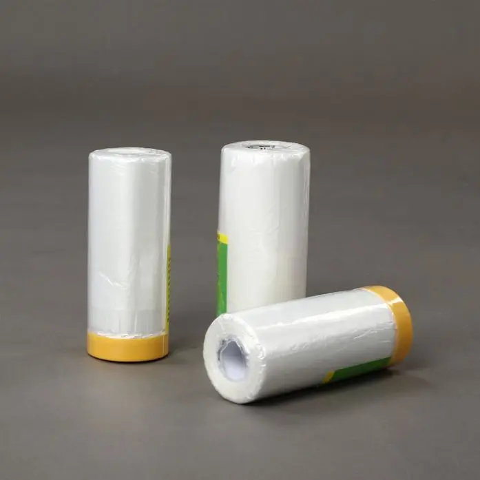 Taped For Car Surface Protection Painting Pre-Taped Masking Tape Film