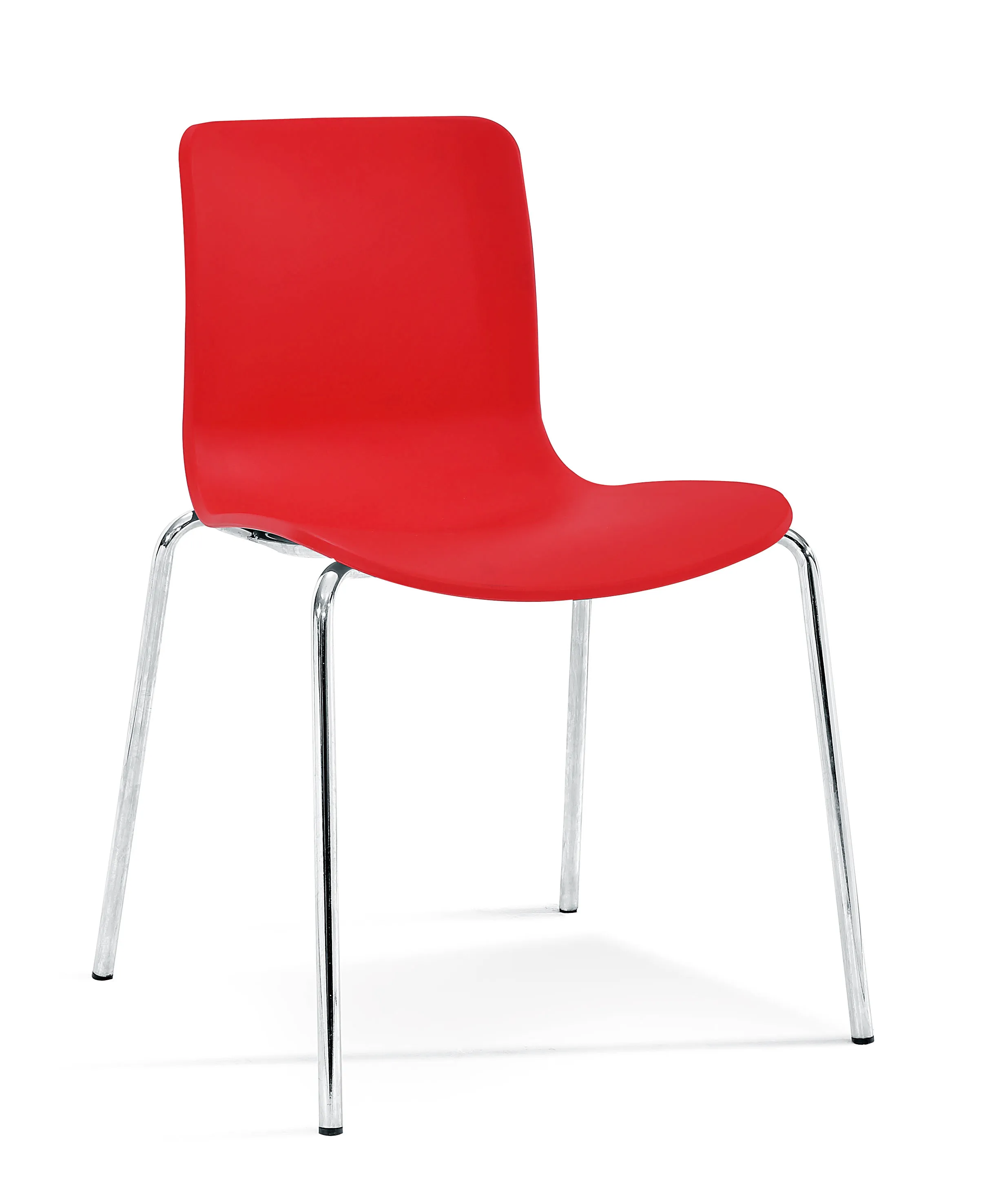 Cheap price factory direct selling  high quality plastic chair colorful plastic seat metal leg dining chair