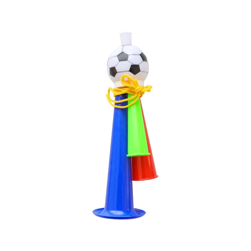 factory direct fussball fans trumpet football fan sport fan horn plastic horn plastic cheerleading horn