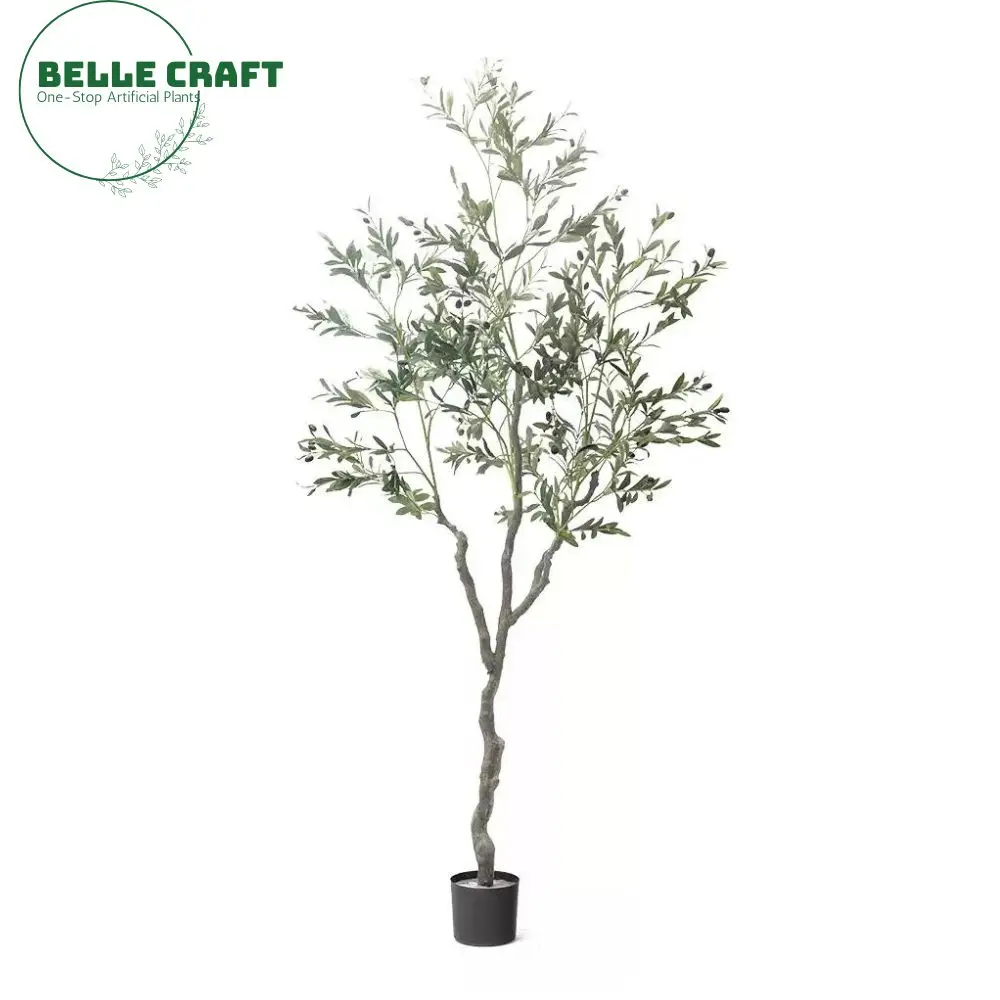 90 см 120 150 180 210 240 пластиковые горшечные растения искусственные украшения для помещений искусственное оливковое дерево