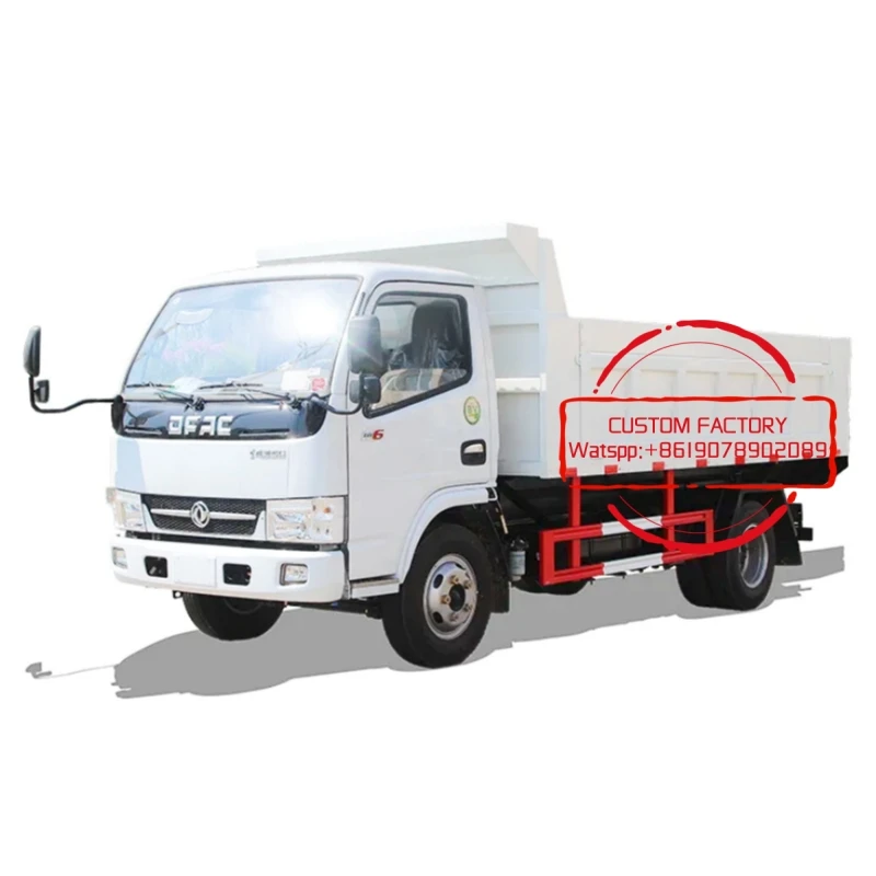 Isuzuu New Heavy Duty Mining Dump Truck Euro 2 Cummins Engine Fast Gear Box Diesel Fuel with Rear Camera 4T Dump Truck for sales