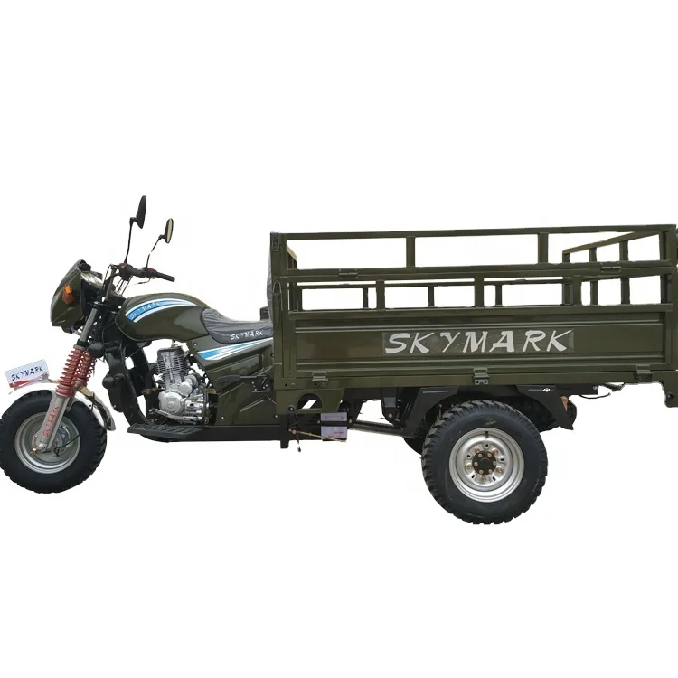 Трехколесный трехколесный велосипед с закрытой кабиной мотоцикл 200cc Moto Para Mineria тяжелой загрузкой в Индии