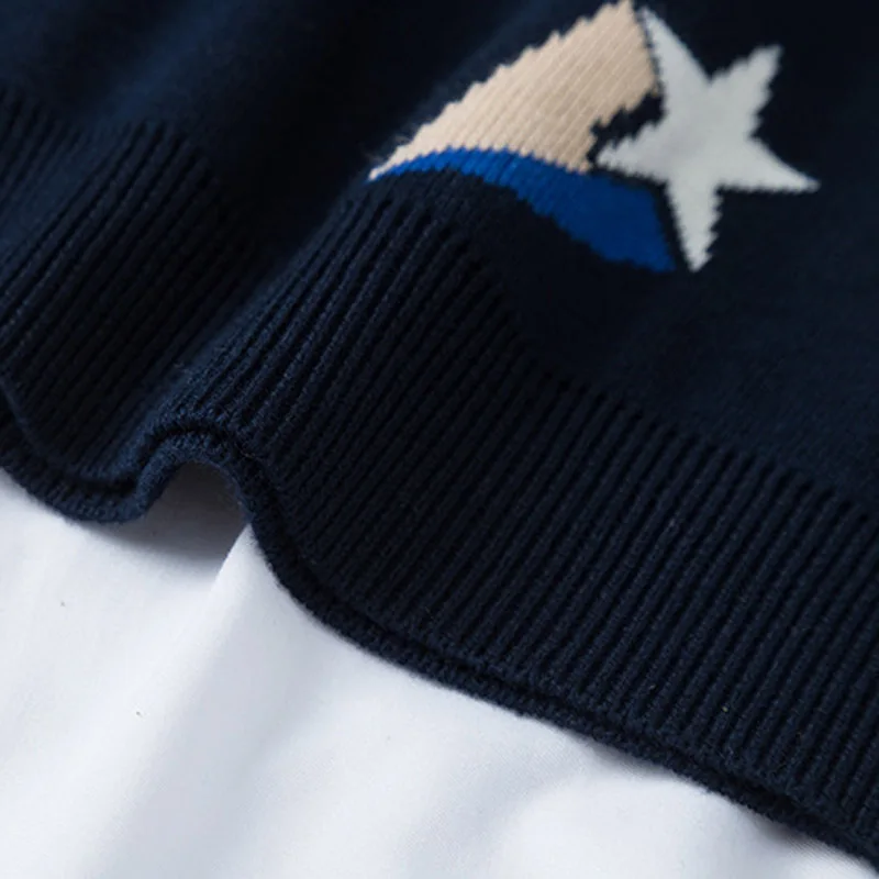 
Custom Factory Wholesale Children Fall Designs Pure Baby Child Boy Pullover Sweater 