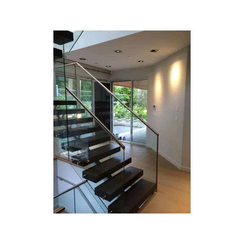 Сборная современная роскошная комнатная металлическая лестница, индивидуальная моно Прямая лестница