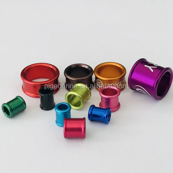 High quality double roll edge aluminium bird bands pigeon rings poultry leg bands chicken rings all size all colors