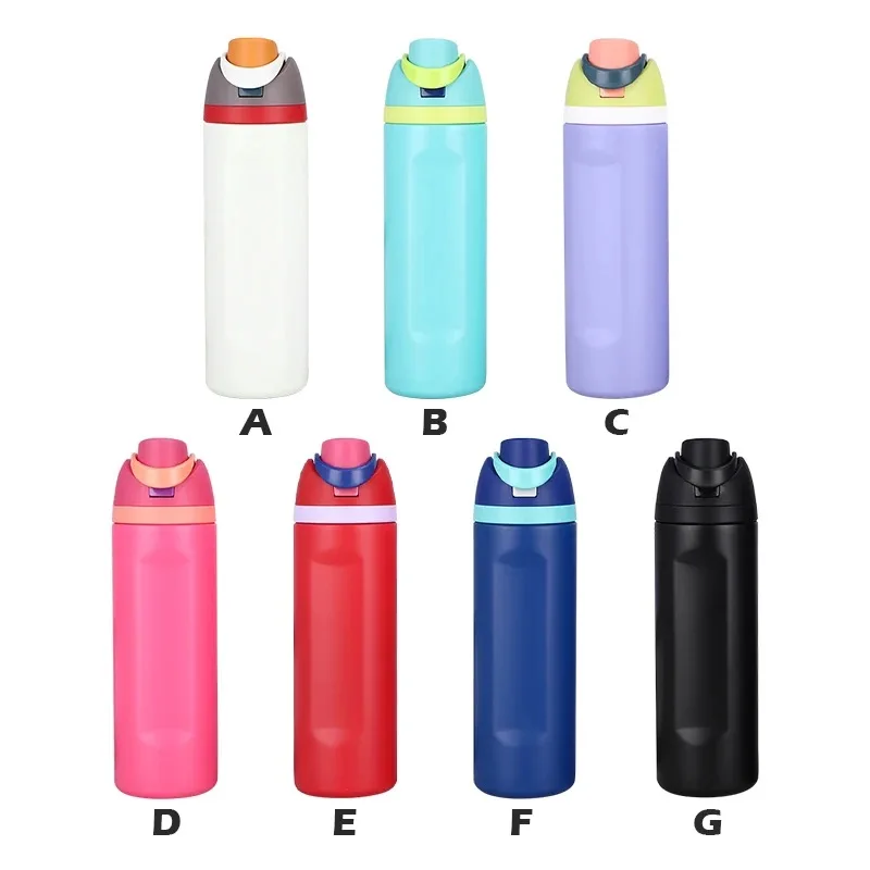 Пользовательский логотип 19 унций 24 унции 32 из нержавеющей стали 304 с порошковым покрытием спортивный термос двойной стенкой автомобильный стакан изолированный Вакуумная бутылка для воды