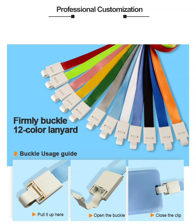 Manufacturer Custom Logo Badge Holder Lanyard With Logo Custom Lanyard With Badge Holder ID Card Badge Holder