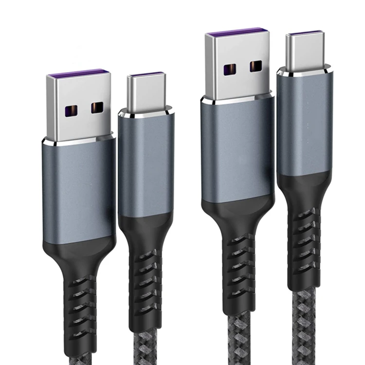2m Type-c Phone Nylon 2.0 5m Data Usbc 5v 20v 100w 5a Usb-c Fast Charging Super Charger Usb To Type C Cable