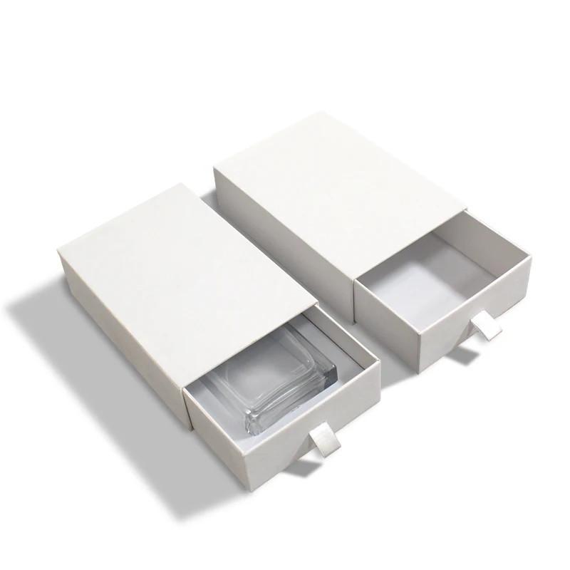 Custom Kraft Packaging Eyelash Extensions Slide Drawer Perfume Cardboard Boxes Sponge Liner Jewelry Fragrance Gifts Cosmetics