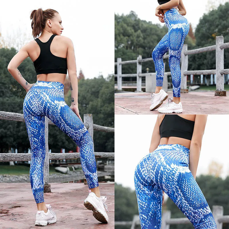 
Sublimation High Waist Custom Print Leggings Yoga Pants Seamless Scrunch Leggings 