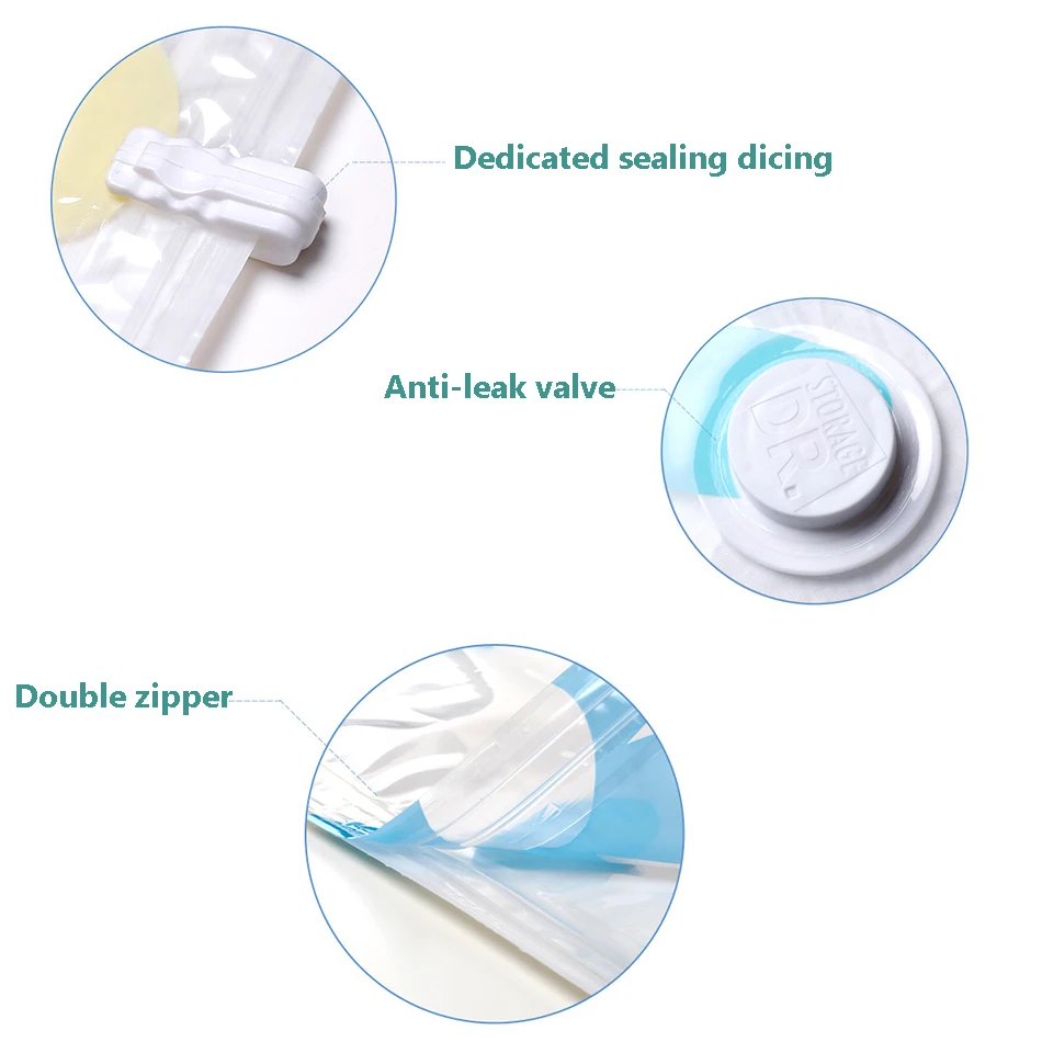 11pcs/set Vacuum Bags Wardrobe Closet Organizer Clothes Storage Bag Compression Seal Bags Quilts Pillows