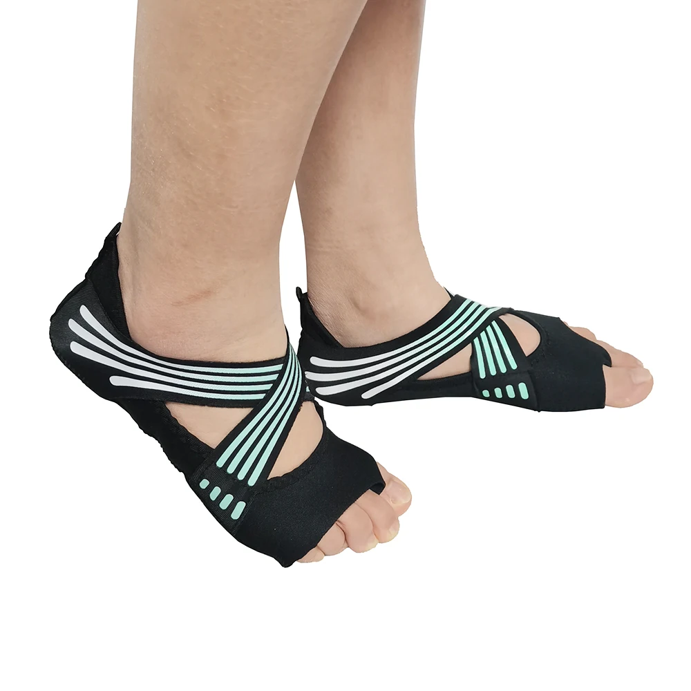 Custom Open Toe Non Slip Yoga Socks Pilates Dance Ballet Yoga Shoes for Women