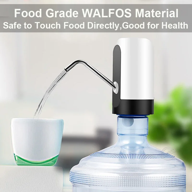  Household USB wireless smart plastic + stainless steel electric portable water pump dispenser automatic