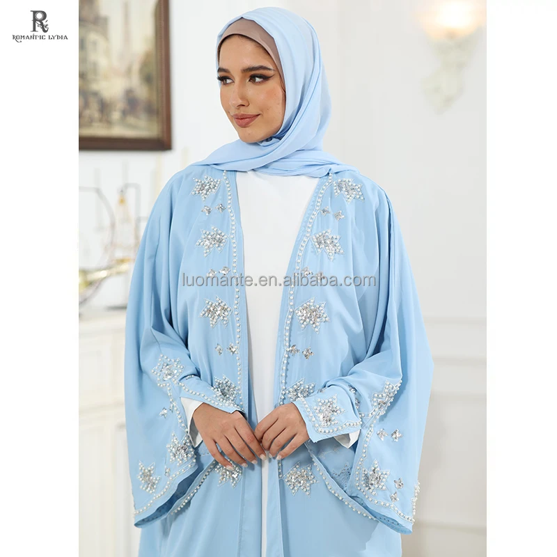Abaya Manufacturer Custom saudi arabia abaya designs Islamic Muslim turkish style abaya with Pearl