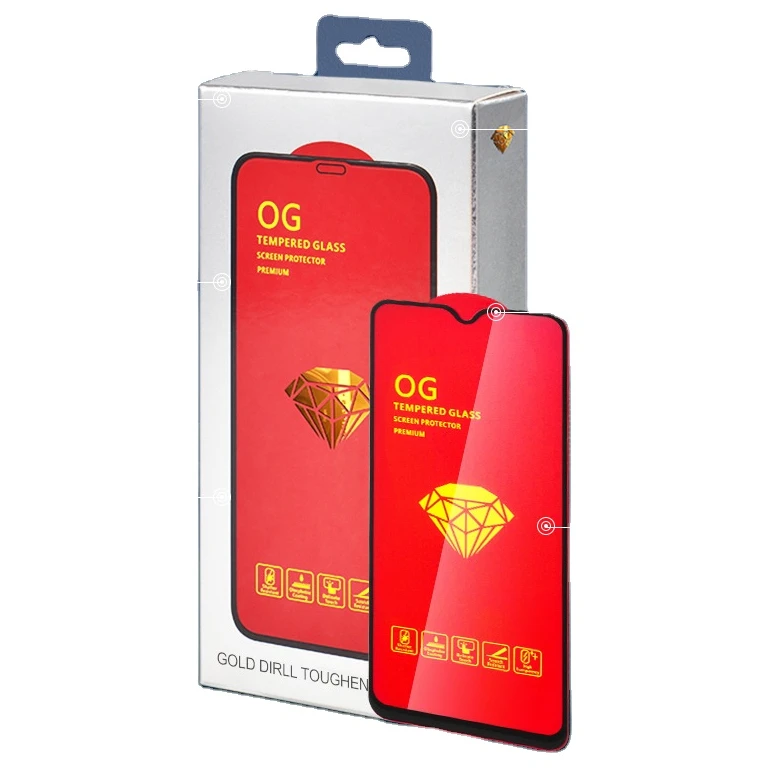 
Best selling NEW OG golden armor 9H curved Tempered Glass For iPhone 11 6.1 6.7 inch tempered glass screen protector 
