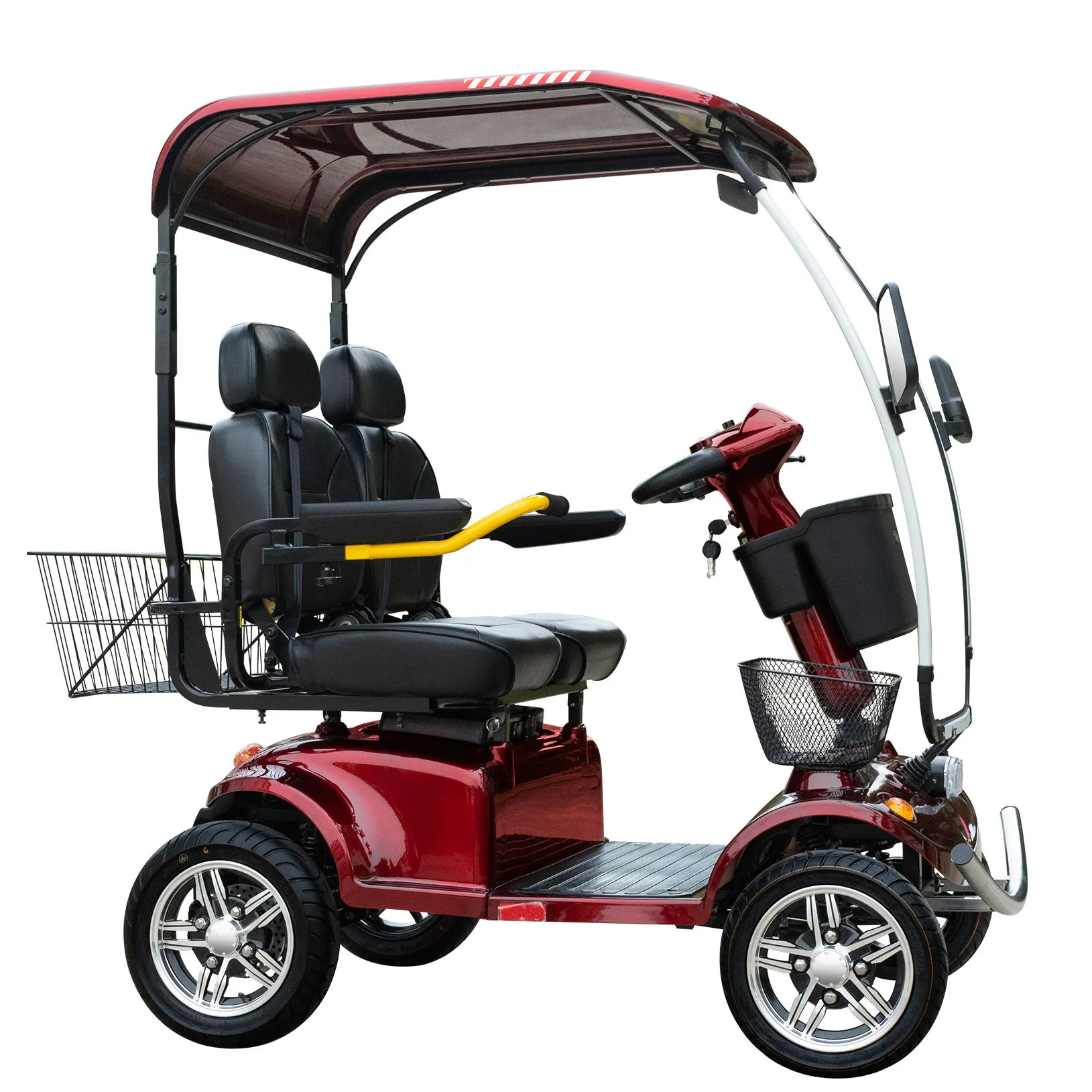 Oversized Storage Space Senior Mobility Scooter Electric 4 Wheel 2 Seater Four Wheel Electric Scooter For Adults