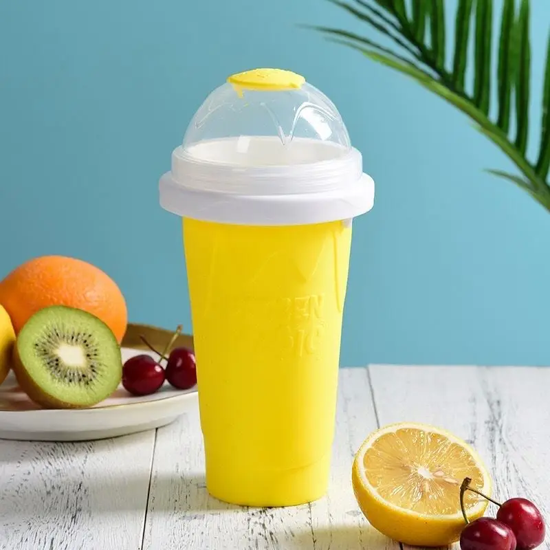 New Arrivals Magic Slush Slushy Cup Ice Cream Slushie Maker Quick Frozen Smoothies Drink Silicone Frozen Magic Squeeze Cup