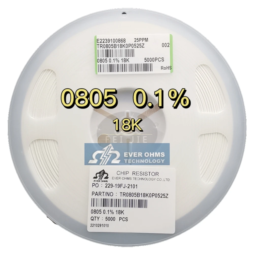 THIN FILM PRECISION RESISTOR0805-18K 0.1% 25PPMTR0805B18K0P0525Z