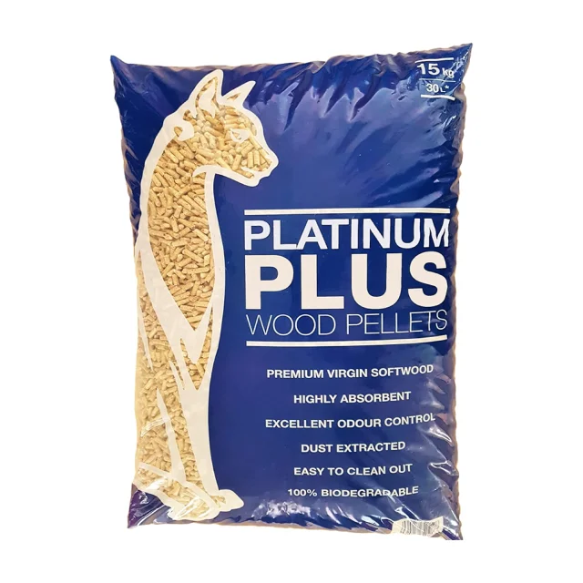 Premium Virgin Softwood Pellet Platinum Plus Cat & Kitten Litter Wood Pellets 1x 30L Bag Wholesale Wood Pellet Cat Litter