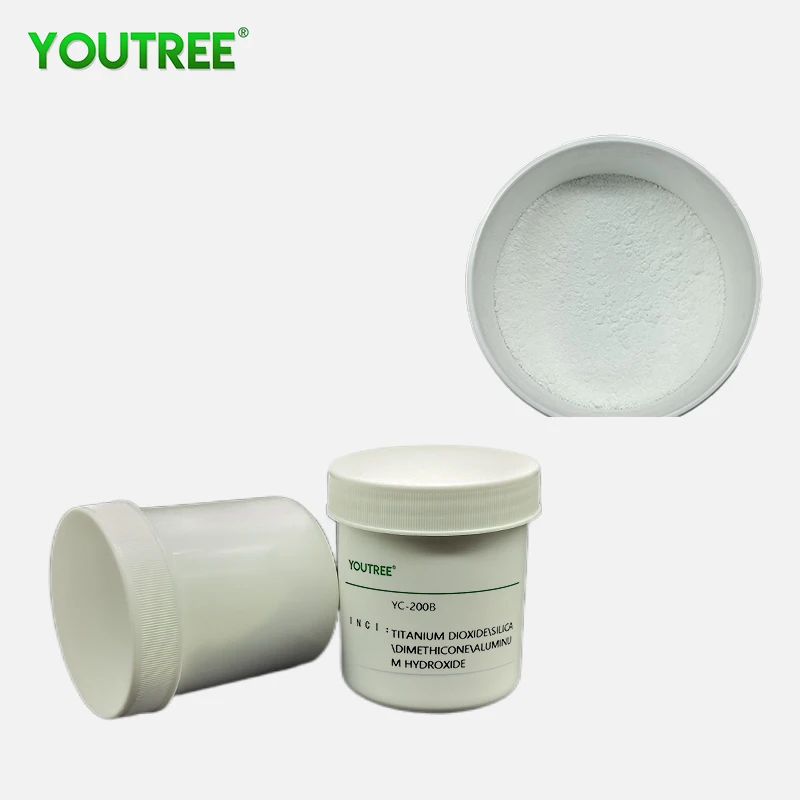 YOUTREE YC-200B Factory Supply Tio2 Nanoparticle Lipophilic Nano Titanium Dioxide Cosmetic Raw Material