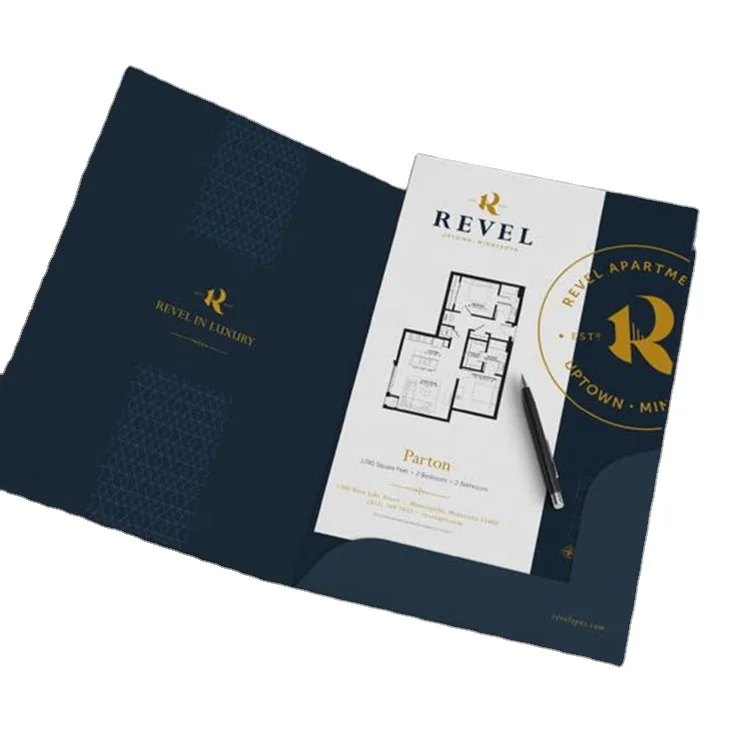 Wholesale Customized Good Quality Kraft Paper File Folder Paper File Folder