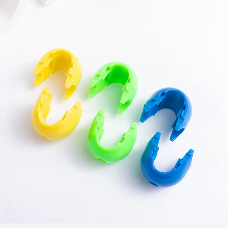 Plastic X connector two-piece type playground net fastener