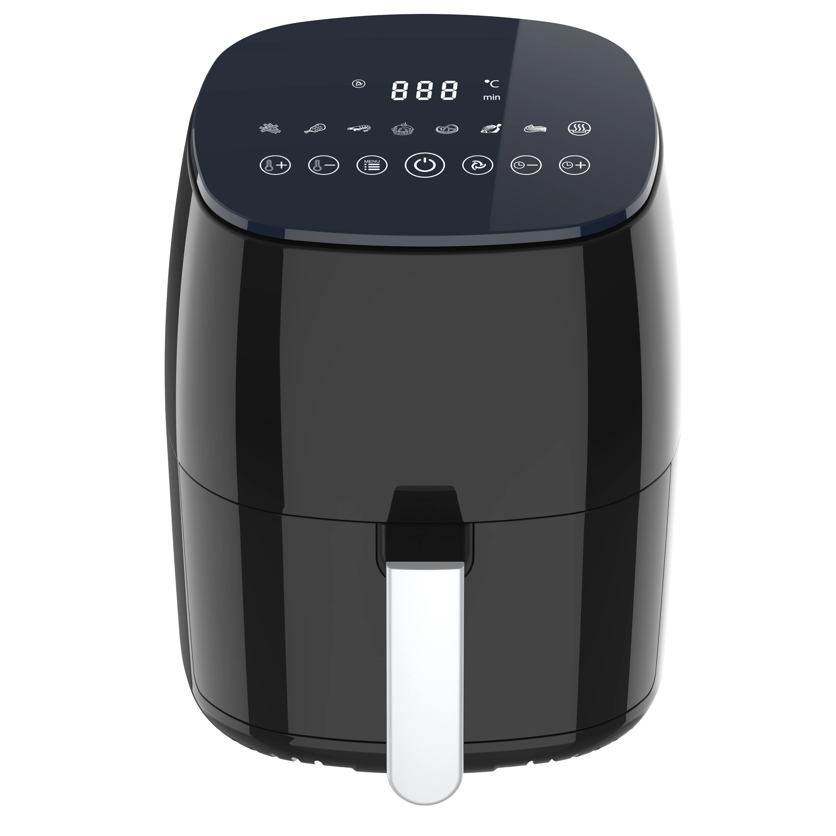 Kitchen Appliances Digital Touch Screen Air Fryer Oven Stainless Steel 2.8l Air Fryer Without Oil