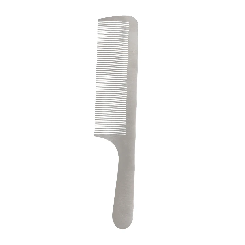 Hairdressing titanium steel comb anti-static wear-resistant durable steel comb thin hair salon dedicated stainless steel comb