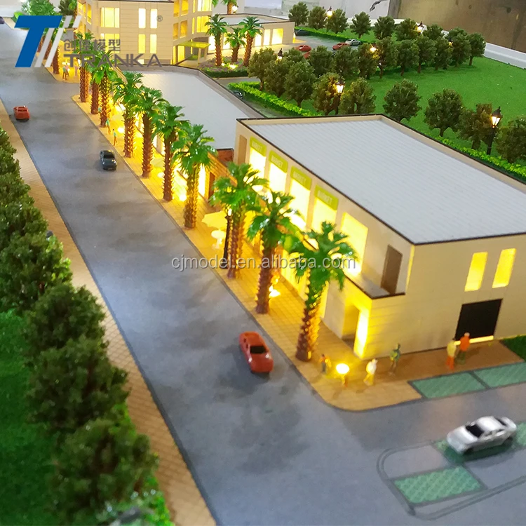 1/200 scale architecture model for shopping mall  3d building