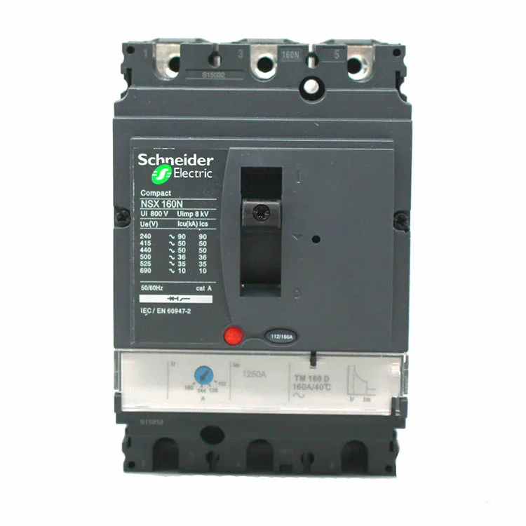 MCCB LV430840 Merlin Gerin Circuit Breaker China Manufacturer ComPact NSX Merlin Gerin NSX160N 160A 3P Circuit Breaker