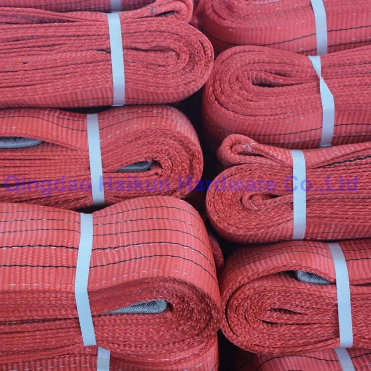 1t 2t 3t 4t 5t 6t 8t 10t 12t fabric eslinga lifting polyester flat web sling Webbing sling belt