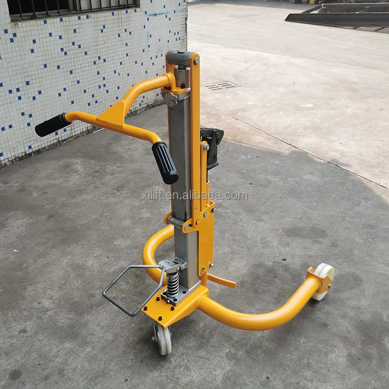 High Efficiency Oil Drum Handling Equipment Hydraulic Jack Lifter Machine Hydraulic 43 gal Portable Drum Lifter