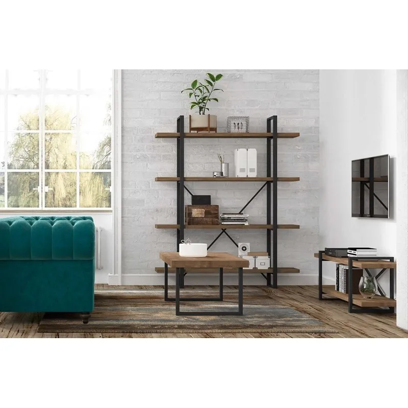 Hot Sale Concise Style Nordic Unique Wooden Metal Leg Living Dining Coffee Table