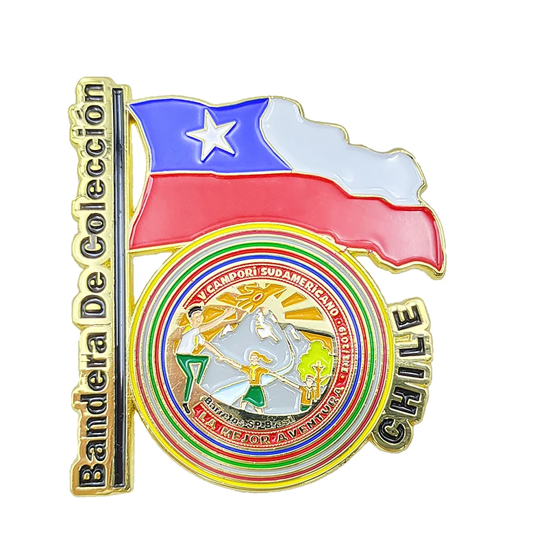 Soft Enamel Pins Factory Wholesale Cheap Flag Pin Souvenir Custom Enamel Metal Gold Flag Lapel Pin Badge