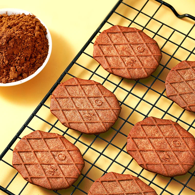 Wholesale Sugar-free Thin Cocoa Chocolate flavor Wafers Biscuit Shortbread Cookies Baked Cracker Individually Wrapped Cookies