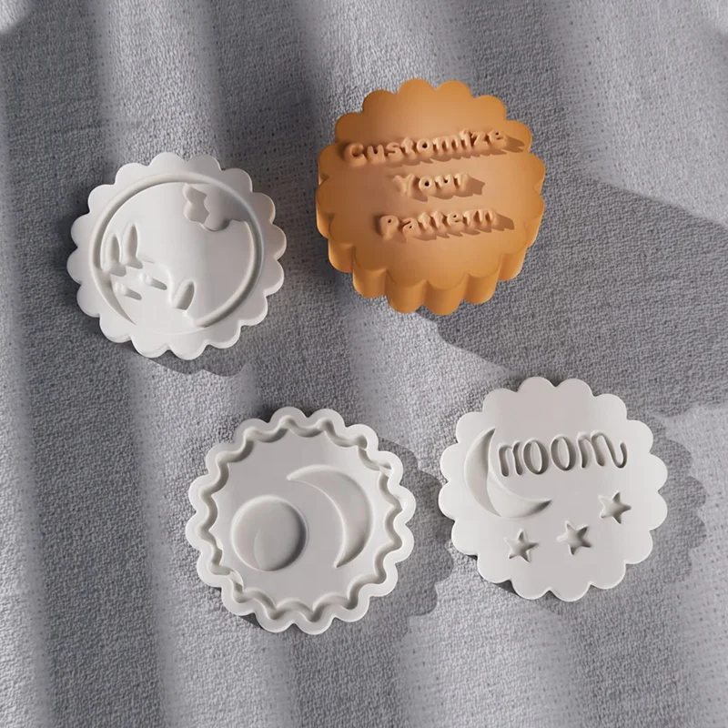 Petal-shaped hand-pressed baking mold customization popular irregular shape bath bomb mold,mooncake mold for making pastry