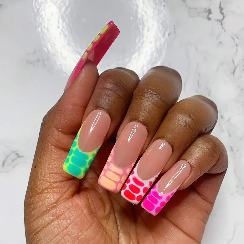 Поставщик искусственных ногтей индивидуальный дизайн пресс для поставщик французского маникюра длинный