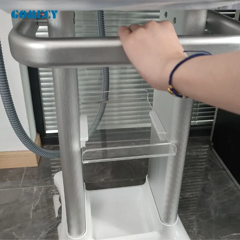 Movable cart trolley with 4 wheels display beauty center cart fat removal for pico laser ipl or nail drilling devices