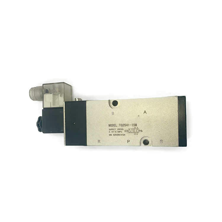 G1/2 DC24V AC110V AC220V electric bistable 2/5 double coil high pressure pulse 24 volt solenoid air valve