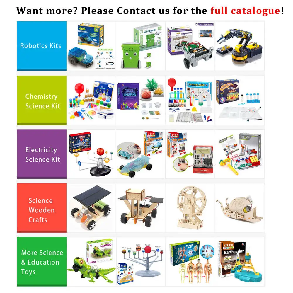 4 In 1 Electrical Circuit Experiment Set Diy Simple Timer Physics Educational Kit Electronics Building Block Toys .