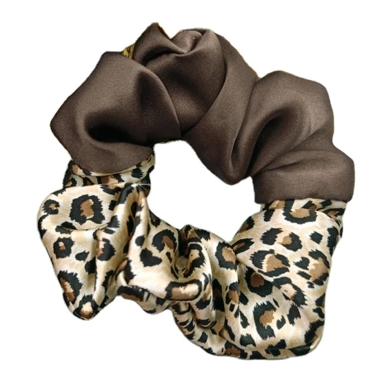 
16 мм 3,5 см большие леопардовые резинки для волос, эластичные резинки для волос, двухцветные Разноцветные Шелковые резинки CYX 