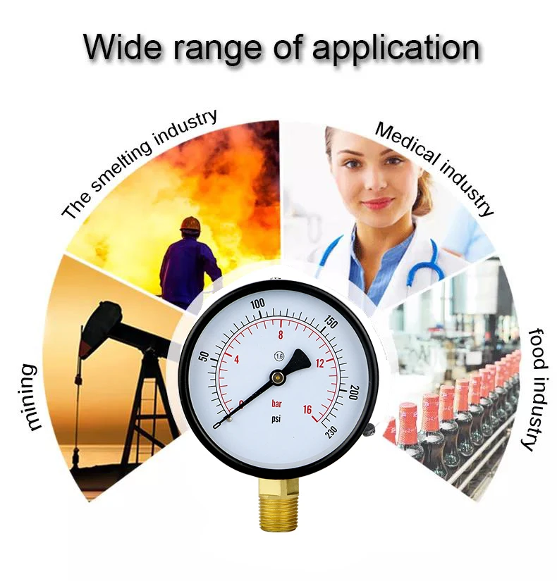 4 inch  100mm dry pressure gauge/manometer