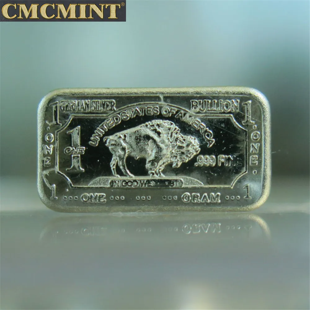 Coins for sale 1 Gram German Silver Buffalo Bullion Bar A94