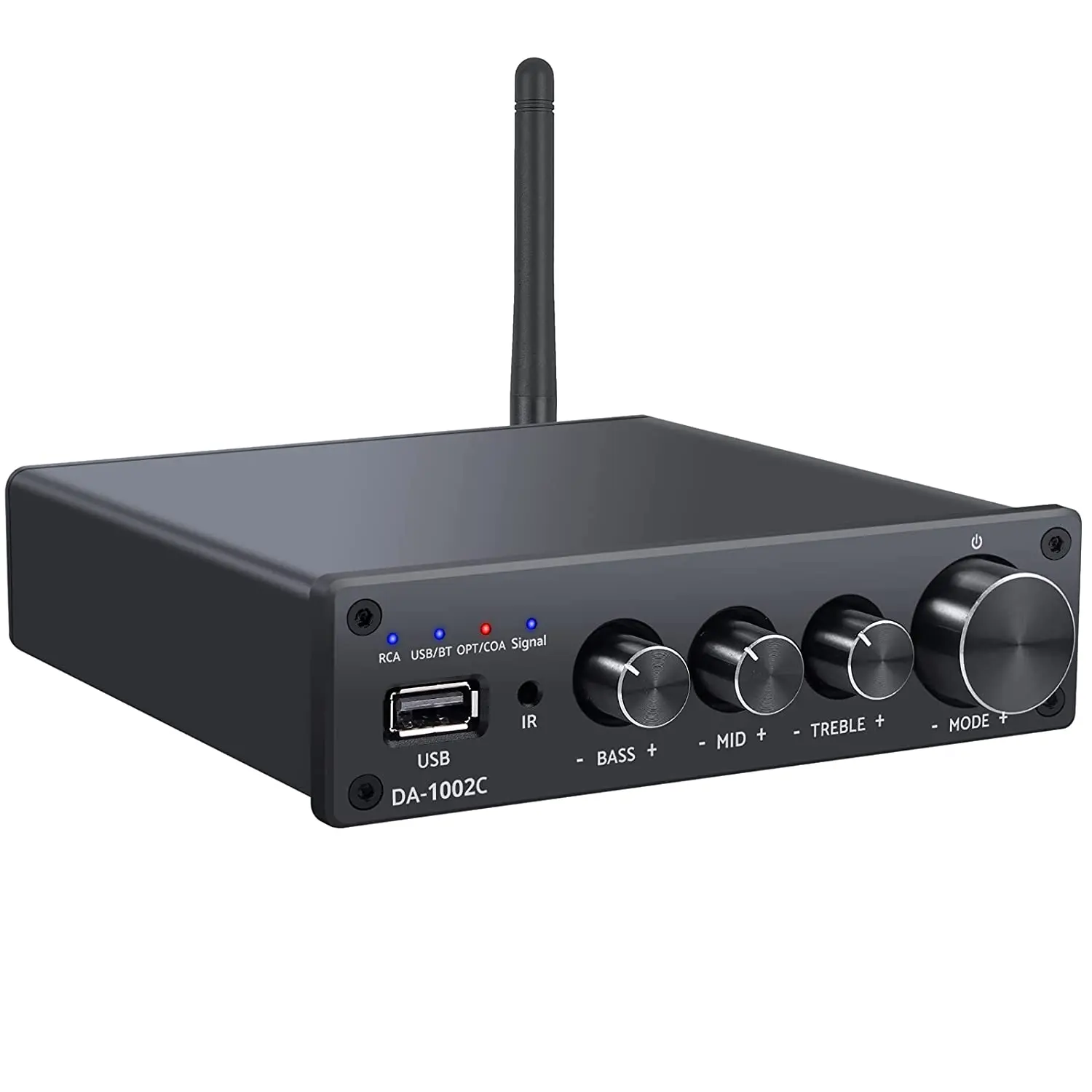 192 кГц/24 бит стерео аудио усилитель Hi-Fi цифровой мощности с BT приемником DAC для пассивных динамиков 100