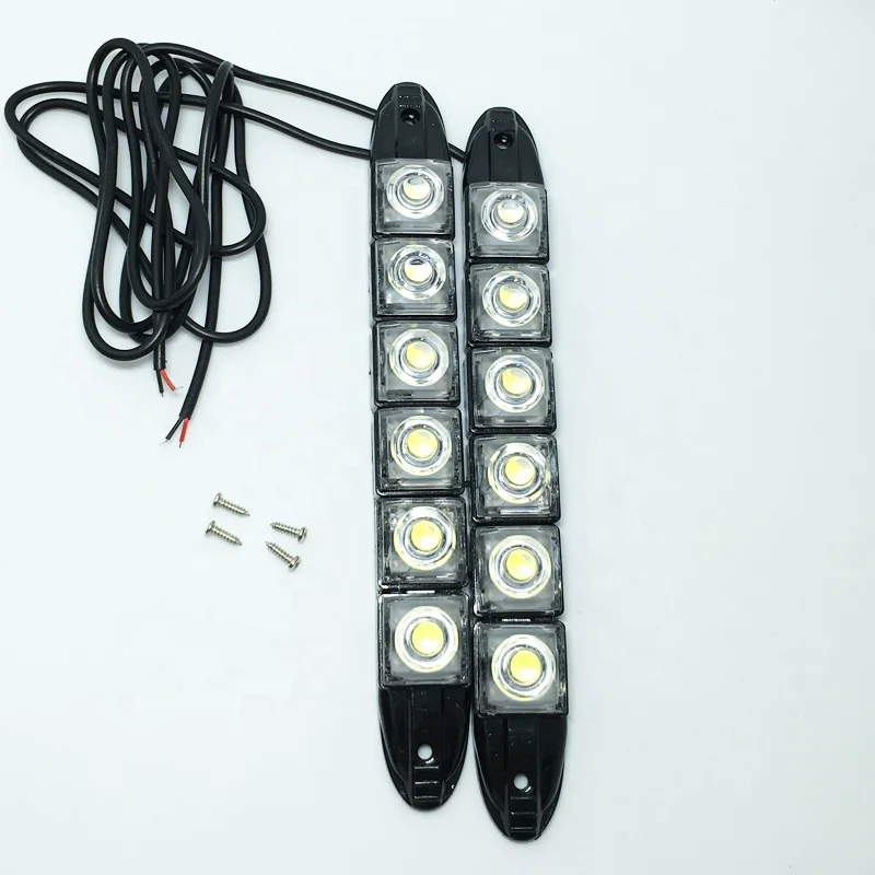 wholesale Flexible daytime running lights 6led waterproof  12v led  lightings  flexible car 5050 led strip