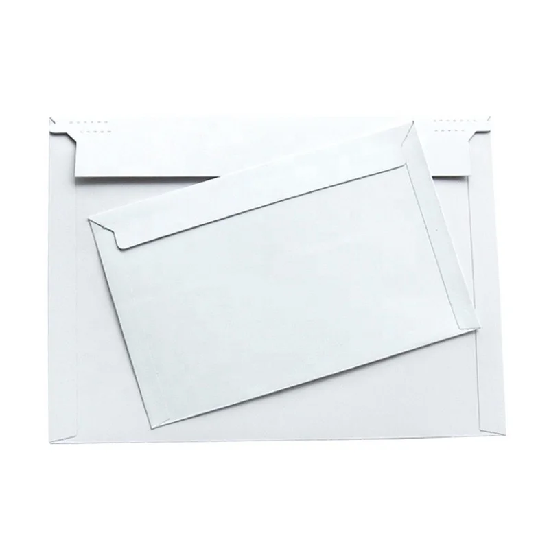 Custom Rigid Mailers Cardboard Postal Envelope With Small MOQ