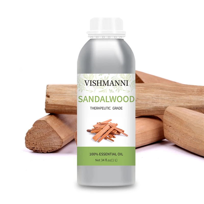 Оптовая продажа, чистое ароматерапевтическое сандаловое эфирное масло для ухода за кожей